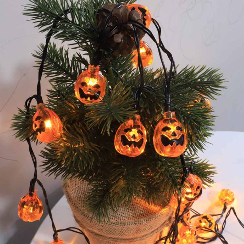 Gresskar Led-strenglys Til Halloweens Juledekorasjon Finisolert Pvc-kabelfestival Led-lampesett Dekorative Lysstrenger