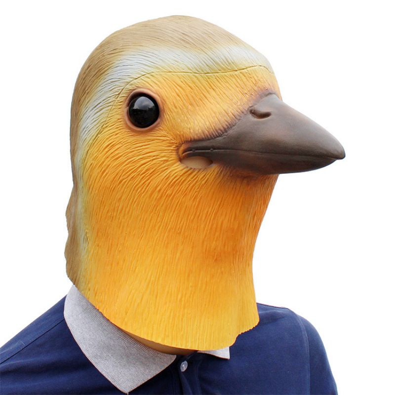 Halloween Carnival Cosplay Animal Mask Robin Bird Hodeplagg