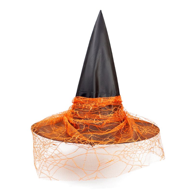 Halloween Dekorasjon Rekvisitter Heksehatt Voksne Barn Cosplay Hekse Dress Up Hodeplagg