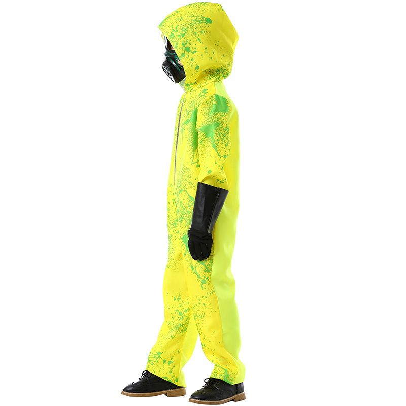 Halloween Horror Jumpsuit Biohazard Beskyttende Klær Splash Print Nøytral Dress Up Zombie