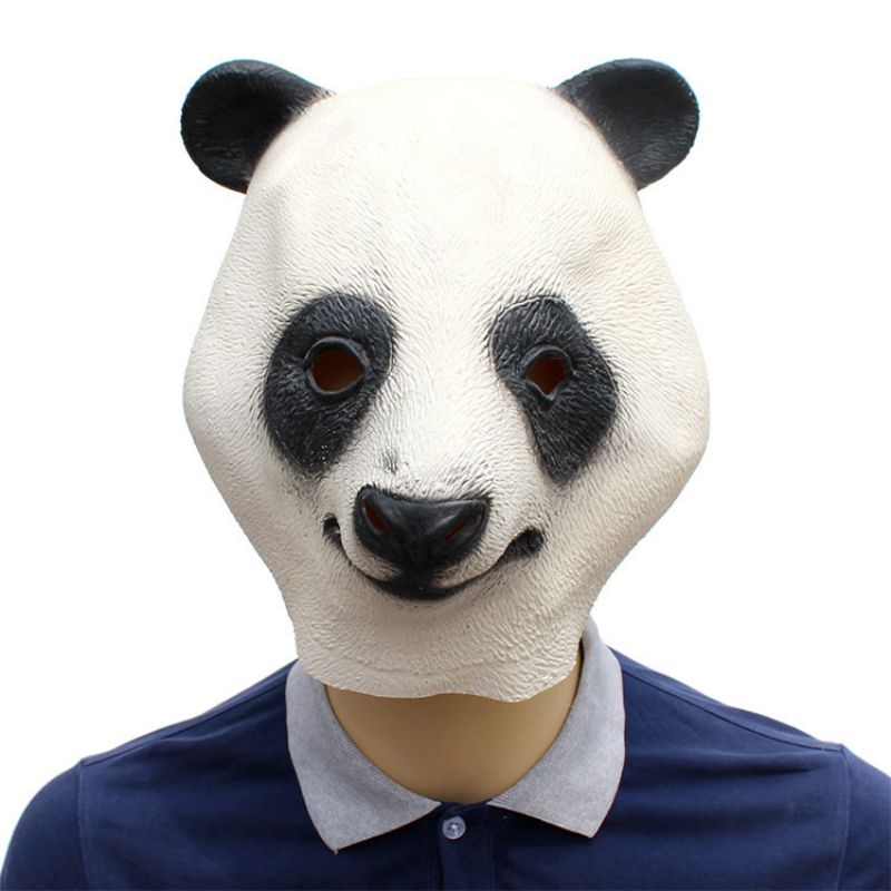 Halloween New Holiday Party Supplies Animal Latex Mask Giant Panda 37*32*27