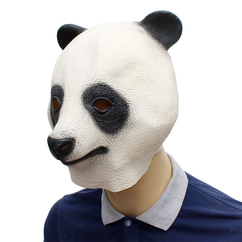 Halloween New Holiday Party Supplies Animal Latex Mask Giant Panda 37*32*27