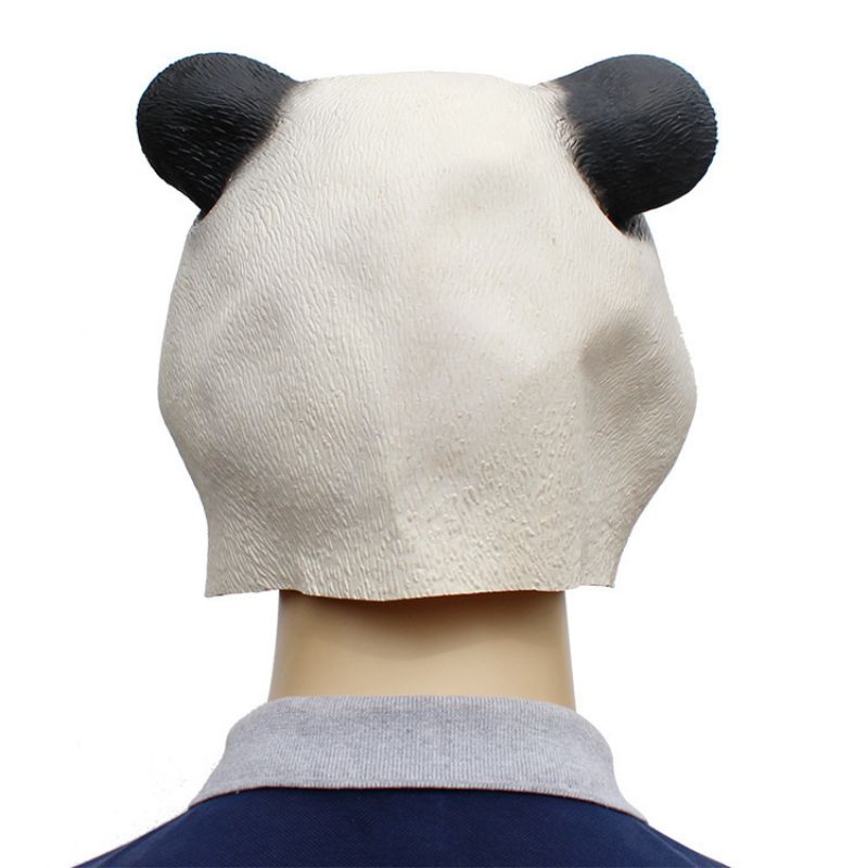 Halloween New Holiday Party Supplies Animal Latex Mask Giant Panda 37*32*27