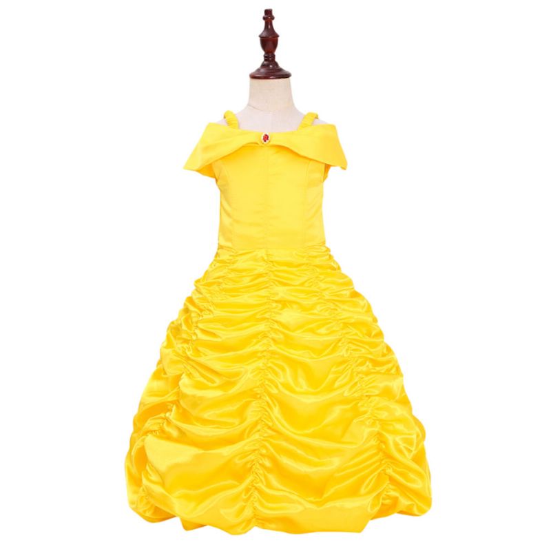 Halloween Princess Bell Skjørt Jente Sommer Beauty And Beast Barnekjole