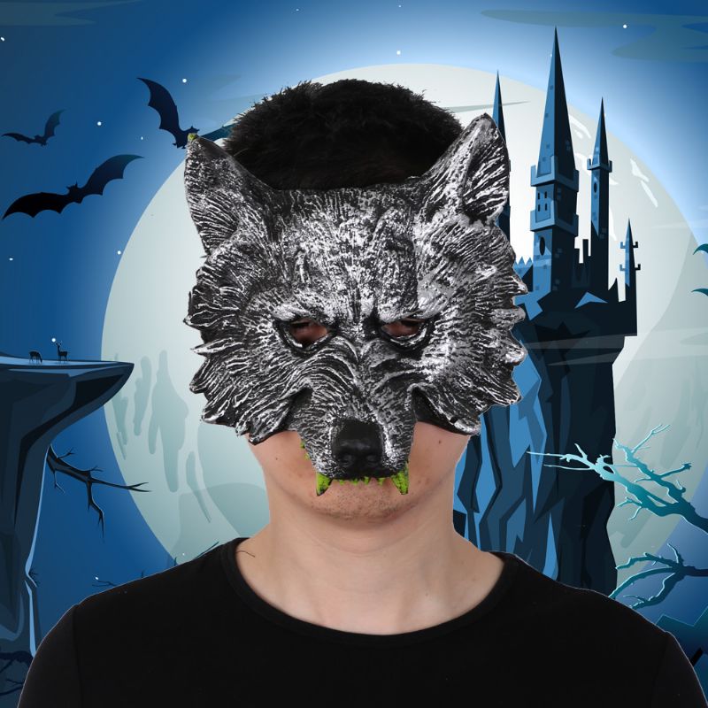 Halloween Werewolf Mask Wolf Glove Combination Configuration Horror Devil Masquerade Prop