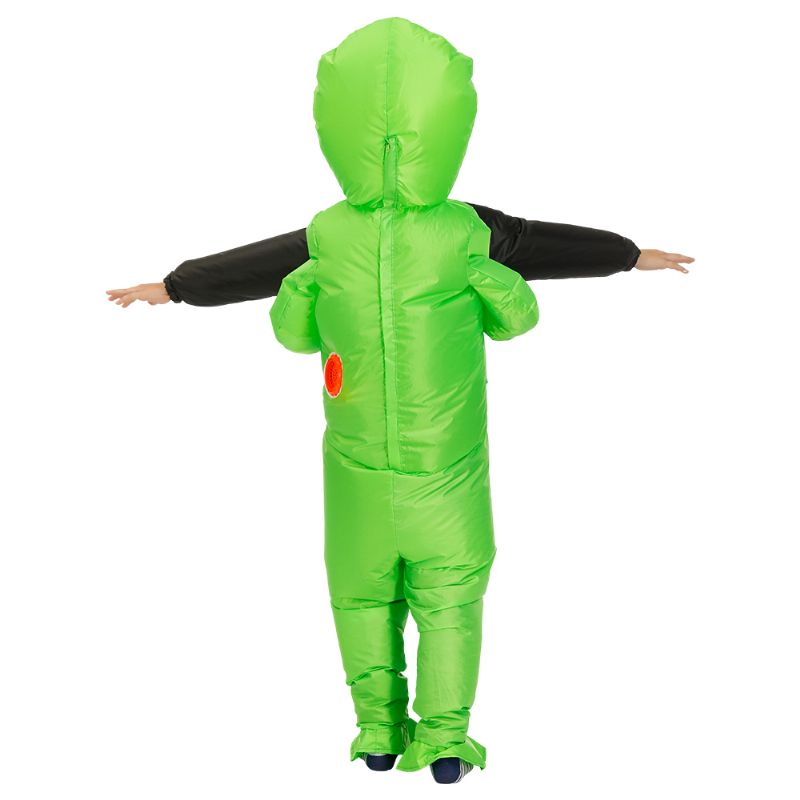 Hot Green Alien Oppblåsbart Kostyme Cosplay-kostyme Funny Blow Up Suit Festkostyme Fancy Dress Halloween-kostyme For Voksne Barn