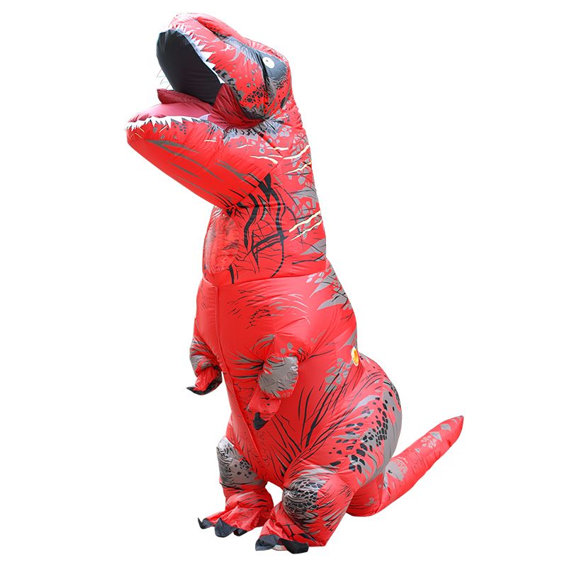 Hot T Rex Oppblåsbar Dinosaur Kostymefest Cosplay-kostymer Fancy Maskot Anime Halloween-kostyme For Voksne Barn Dino Cartoon