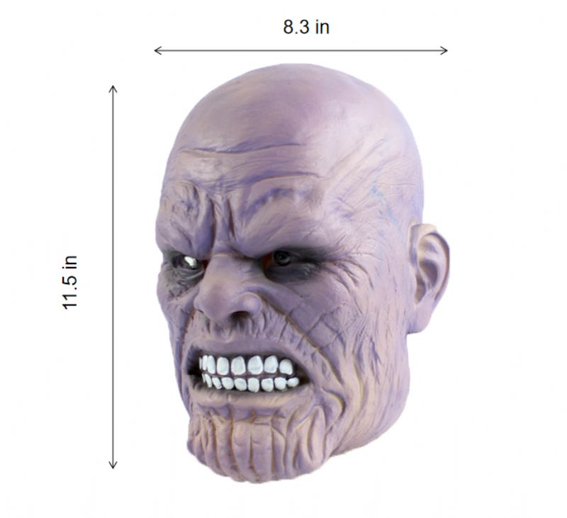 Infinity War Superhero Mask Latex Full Head Halloween Cosplay Rekvisitter