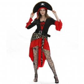 Kvinners Halloween Sexy Pirate Costume Cosplay Rollespill Uniform