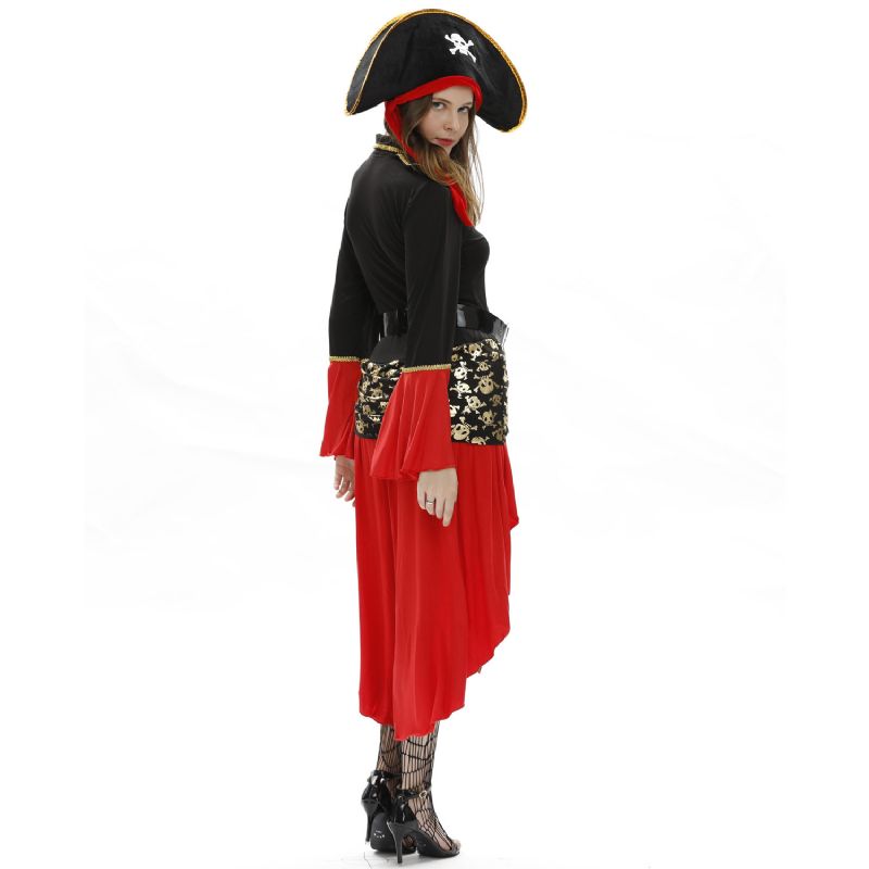 Kvinners Halloween Sexy Pirate Costume Cosplay Rollespill Uniform