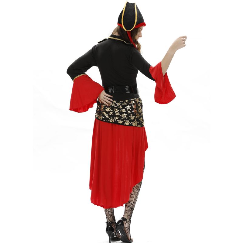 Kvinners Halloween Sexy Pirate Costume Cosplay Rollespill Uniform