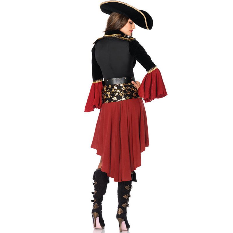 Kvinners Halloween Sexy Pirate Costume Cosplay Rollespill Uniform