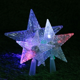 Led Luminous Tree Top Star Engroshandel Hot Salg Ps Plast Julepynt Egendefinert Kreativ Festdekorasjon