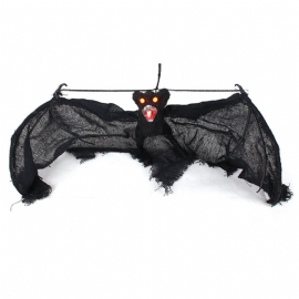 Lysende Spider Ghost String Toy For Halloween Moro Simulert Bat Dekorativ Leketøy Simulering Knickknack