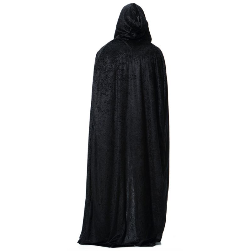 Men's Ghost Wizard Robe For Halloween Day's Cosplay Hette Lang Performance Kappe Mann Mantle