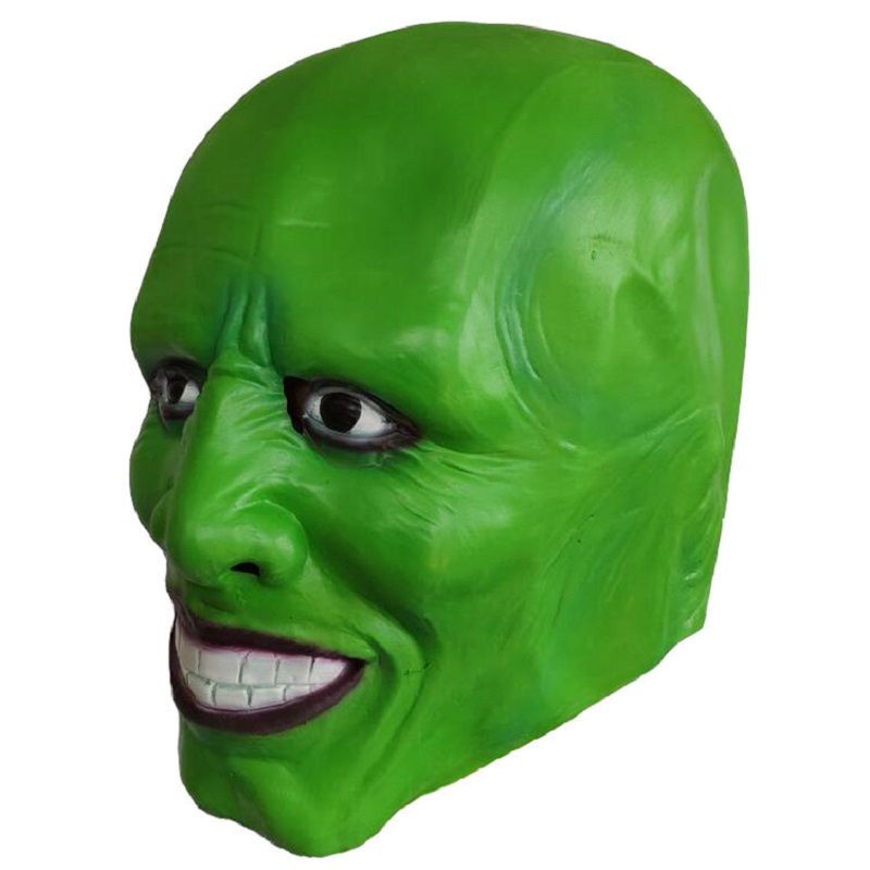 Moviethe Mask Jim Carrey Latex Masks For Cosplay Party Green