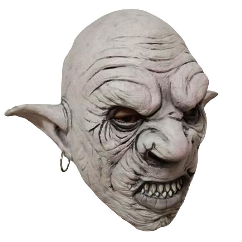 Ny Lateks Halloween Hodeplagg Skrekk Mutant Goblin Mask Prom Haunted House Secret Room Dress Up Rekvisitter