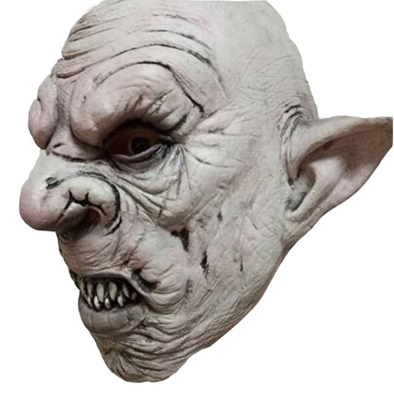 Ny Lateks Halloween Hodeplagg Skrekk Mutant Goblin Mask Prom Haunted House Secret Room Dress Up Rekvisitter