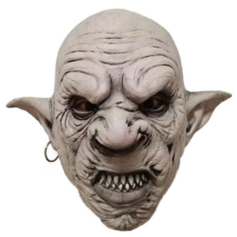 Ny Lateks Halloween Hodeplagg Skrekk Mutant Goblin Mask Prom Haunted House Secret Room Dress Up Rekvisitter