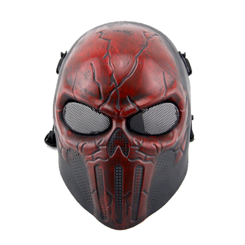 Punisher Scary Skull Mask Ører Beskyttende Real Man Field Protection