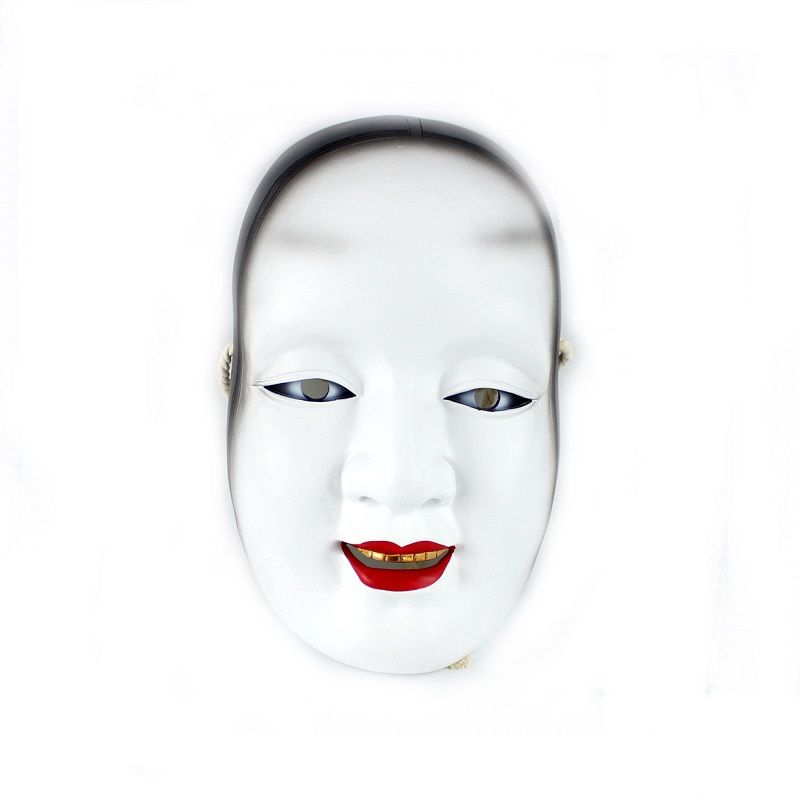 Resin Prajna Japanese Noh Mask Deluxe Scary Halloween Cosplay Hjelm