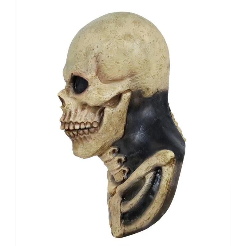 Skull Hodeplagg Mask Halloween Skrekk Skremmende Skrikende Grimase Hode Vanskelig Festrekvisita