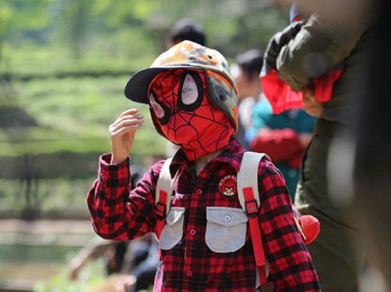 Super Hero Spiderman Enkelt Utstyrt Maskefilmytelsestilbehør