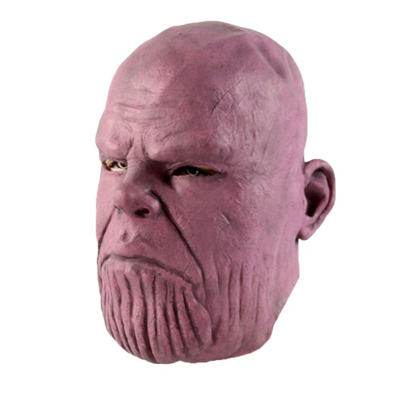 Thanos Latex Mask Stage Performance Hood Superhelt Cosplay Tool