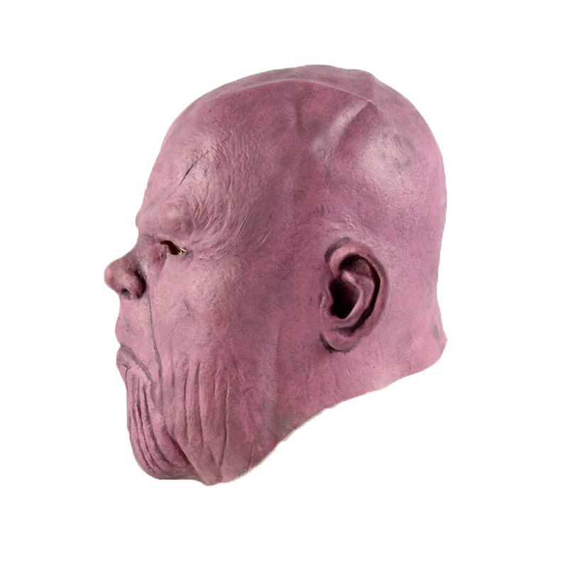 Thanos Latex Mask Stage Performance Hood Superhelt Cosplay Tool