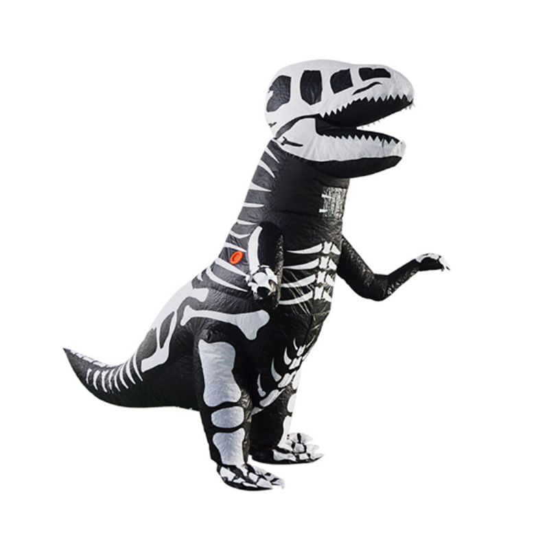 Tyrannosaurus Oppblåsbar Dress For Halloween's Day Ytelse Vanntett Slitesterk Walking Dinosaur Oppblåst Pressure Oppblåsbart Kostyme