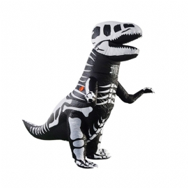 Tyrannosaurus Oppblåsbar Dress For Halloween's Day Ytelse Vanntett Slitesterk Walking Dinosaur Oppblåst Pressure Oppblåsbart Kostyme