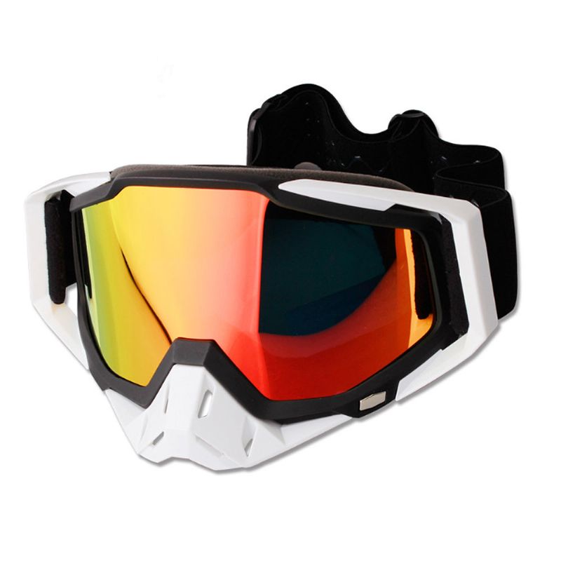 Skibriller Motorsykkel Harley Goggle Over Briller Med Anti-dugg Sandtett Maske Sportsutstyr Dobbel Utskiftbar Linse For Menn Kvinner