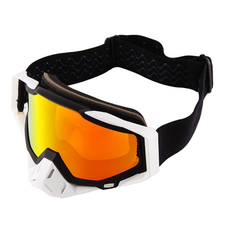 Skibriller Motorsykkel Harley Goggle Over Briller Med Anti-dugg Sandtett Maske Sportsutstyr Dobbel Utskiftbar Linse For Menn Kvinner