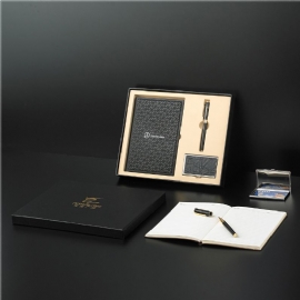 Business Suit Notepad Tilpasset Imitert Mikrofiber Lær Notebook Sett