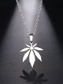 1 Stk Alloy Personlighet Retro Hip Hop Maple Leaf Anheng Halskjede