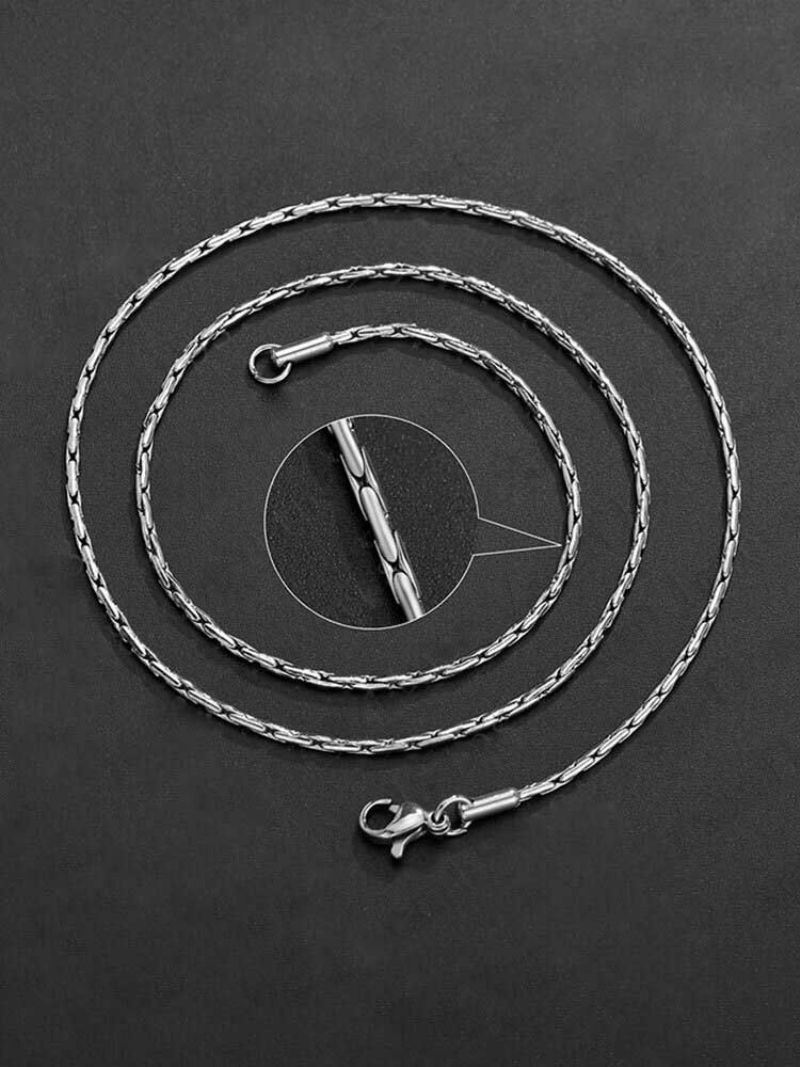 1 Stk Titanium Stål Hip-hop Fashion Clavicle Chain Halskjede