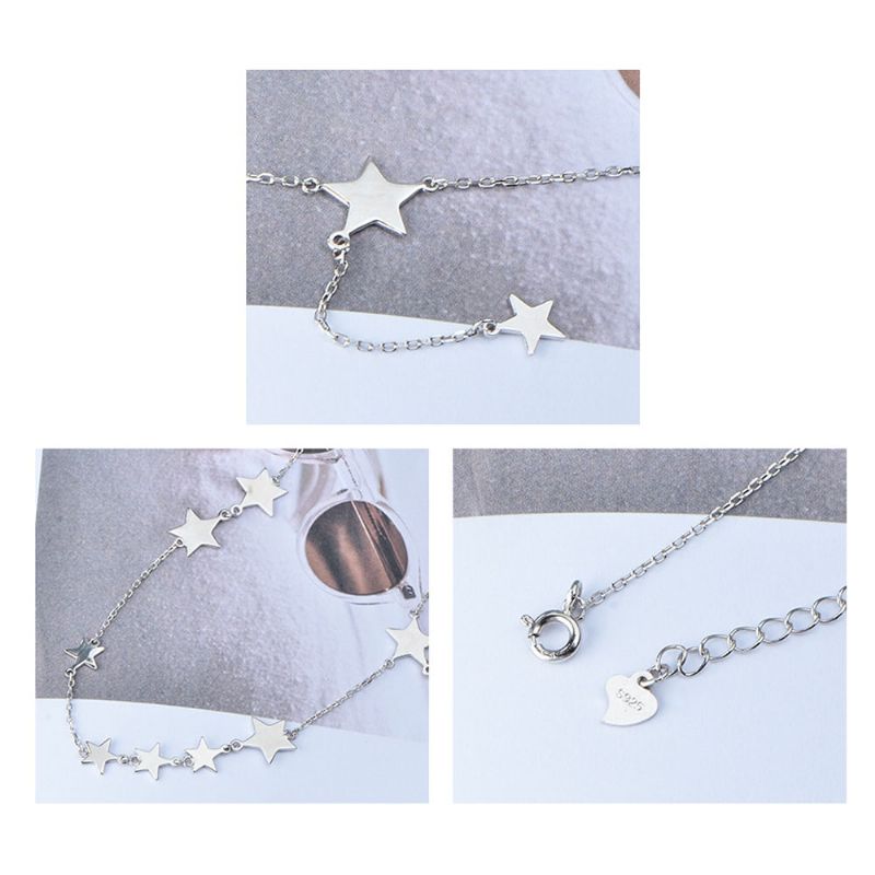 Lucky Star Choker Halskjede Original Sterling Ornament Med S925 Silver For Kvinner Jenter