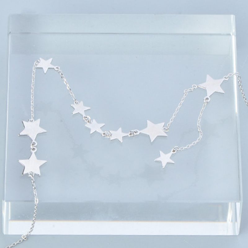 Lucky Star Choker Halskjede Original Sterling Ornament Med S925 Silver For Kvinner Jenter