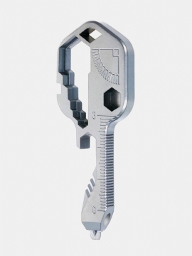 1 Pc 24 I 1 Edc-sett Mini Multifunksjonell Skrutrekker Nøkkelform Med Slissede Skrutrekkere Nøkkelring Flaskeåpner Lomme Reparasjonsutstyr