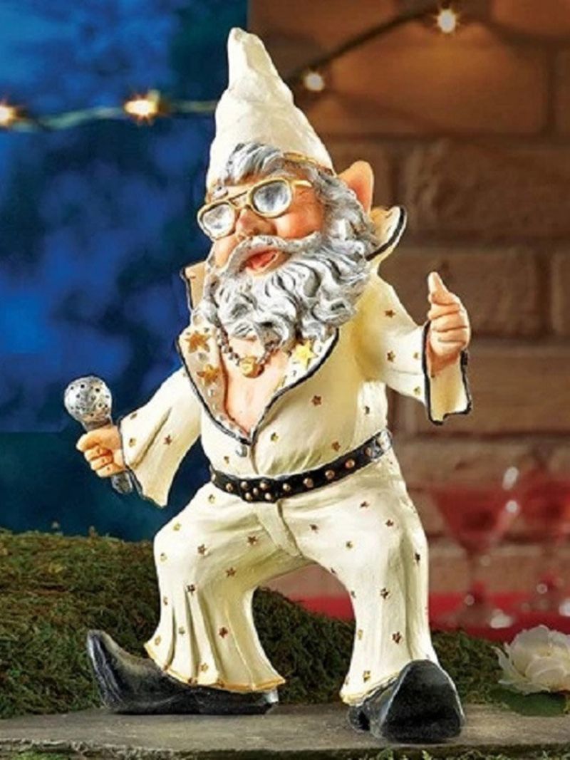 1 Pc Gnome Dverg Jul Thanksgiving Bursdagspynt Berømt Sanger Filmstjerne Dans Monroe Resin Hage Hjem Dekorasjon Festival Gave