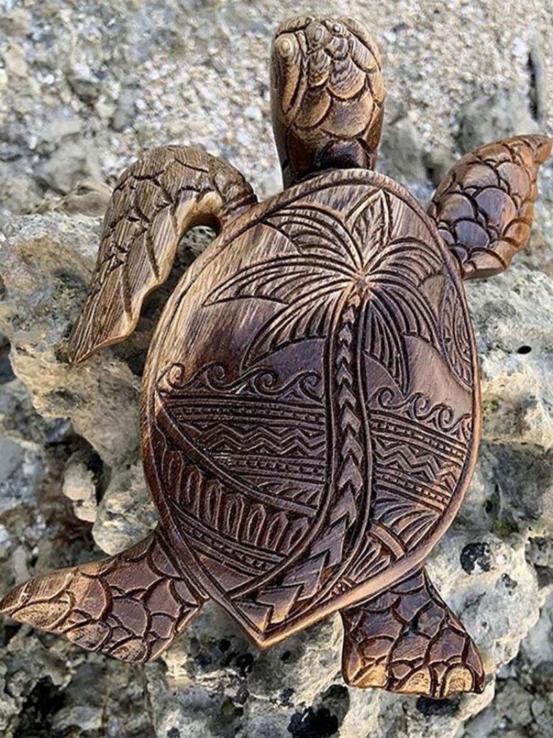 1 Pc Praktisk Harpiks Hawaiian Turtle Treskjæring Realistisk Display Mold Simulering Morsom Statue Hagearbeid