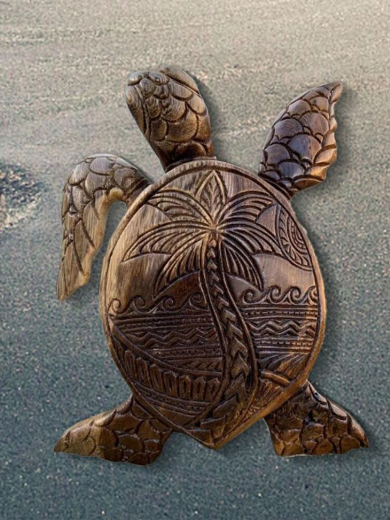 1 Pc Praktisk Harpiks Hawaiian Turtle Treskjæring Realistisk Display Mold Simulering Morsom Statue Hagearbeid