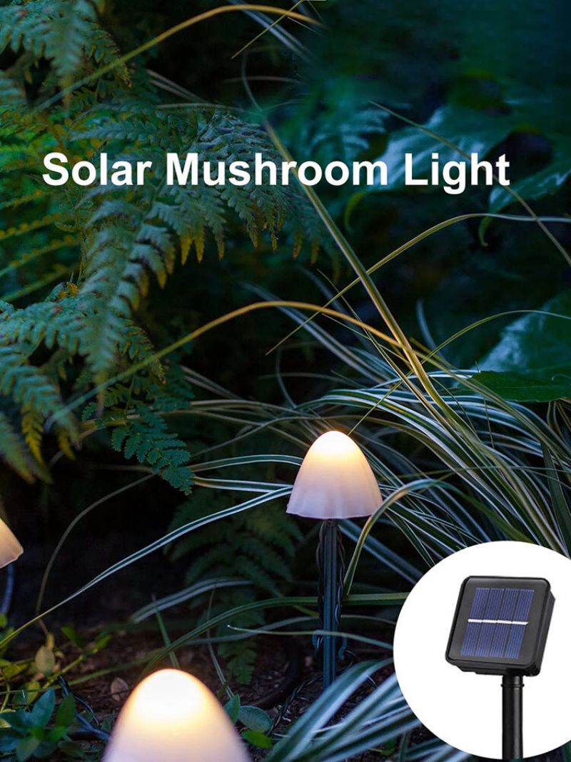 1 Stk 10/12/20/30 Led Solar String Light Hagedekorasjon Sopplys Vanntett Krans Terrassedekor Utendørs Lampe