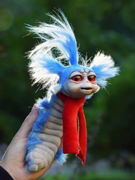 1 Stk Pp Bomull Funny Toy Worm Håndlaget Utstoppet Plysj Leker Fingerspiss Hjem Gartner Hage Dekor Ornament