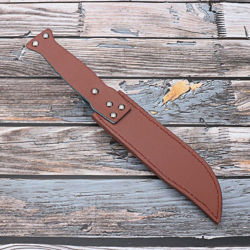 33 cm Lærkappe Sabre Cutter Holder Cover Protector Cosplay Costume Outdoor Leather Craft Tool