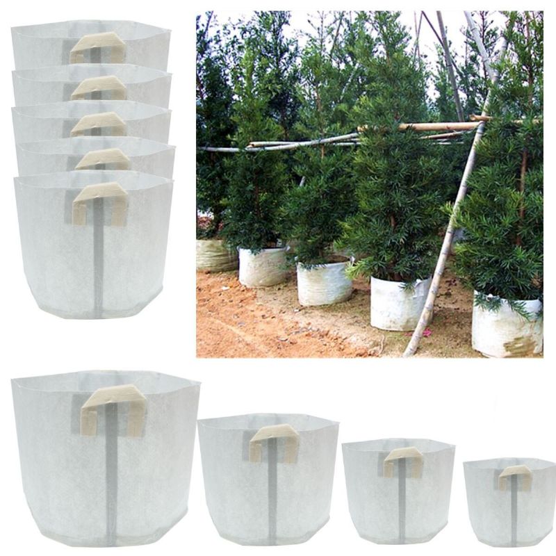 5 Pakker Stoff Grow Bags Container