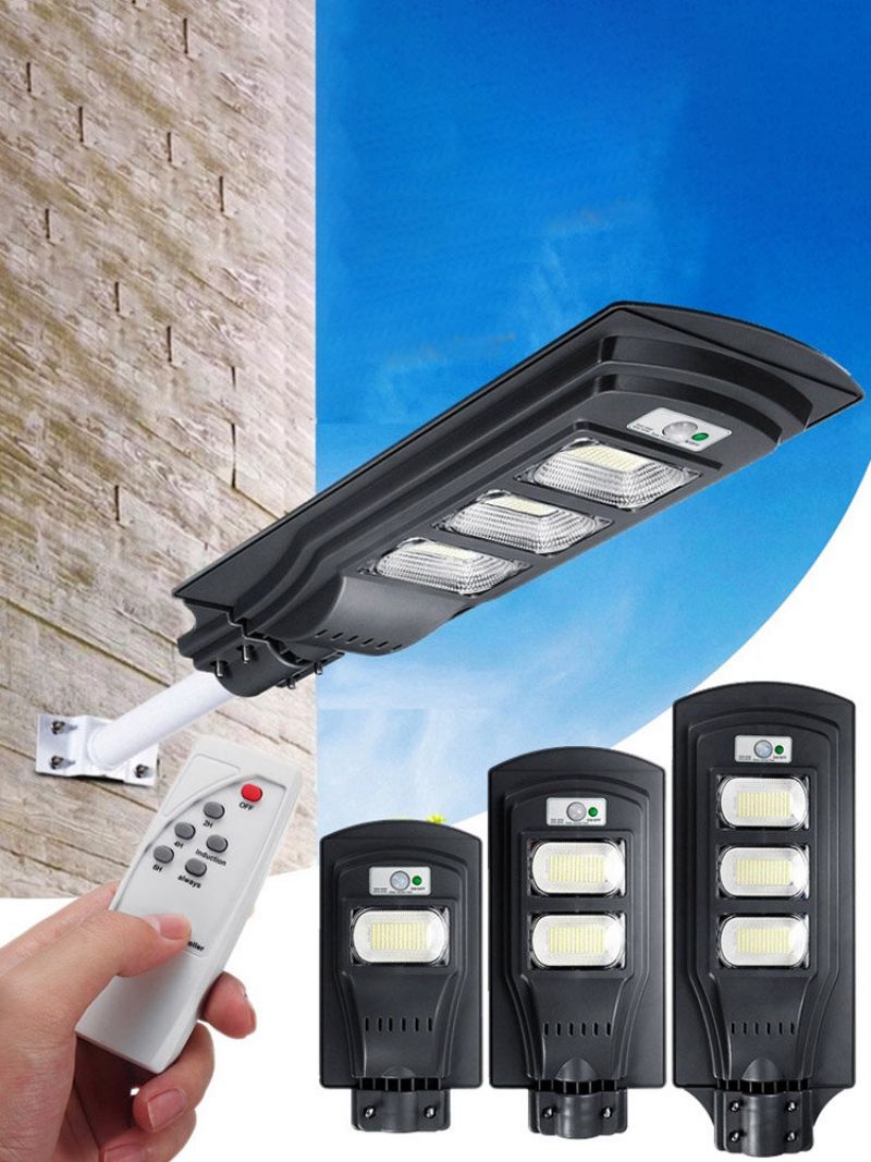 Augienb 120w / 240w / 360w Solar Led Vegglampe Radar Gatelys Super Bright Pir Bevegelsessensor Sikkerhetslampe For Utendørs Hage