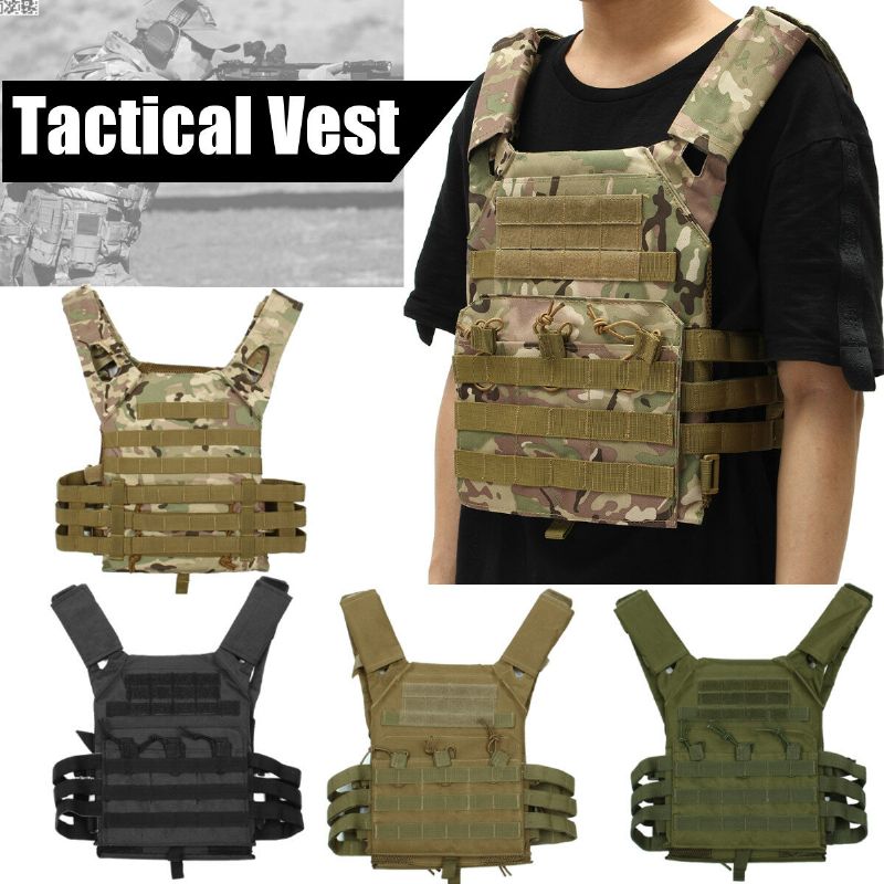 Lettvekt Molle Tactical Armor Plate Carrier Jpc Vest M/ Mag Pouches