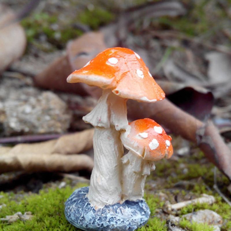 Mini Mushroom Paddehatt Hage Ornamenter Ideell For Plantepotter Fairy Hagedekorasjon