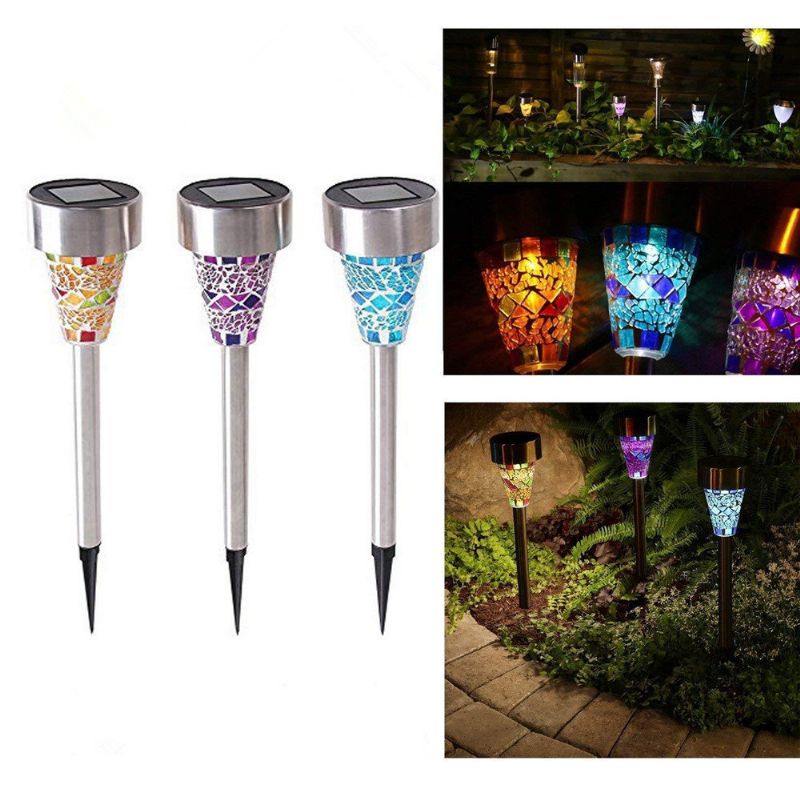 Mosaikk Solar Light Hage Husholdning Vanntett Landscaping Lawn